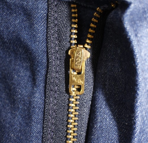 VTG 70s Seafarer Dungaree US Navy Denim Utility Pants Bell Bottom W27 L31 - Picture 7 of 9