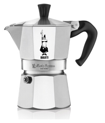 Bialetti Espressokocher Moka Express 3, 4 oder 6 Tassen Silber