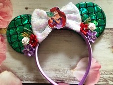 Ariel The Little Mermaid Minnie Mouse Ears headband-Disneyland-Disney World