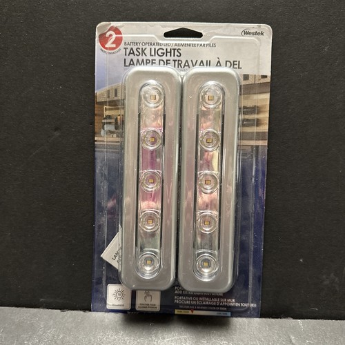 *NEW* Westek Task Lights 2-pack 71187CC 70 Lumpen’s Battery Operated Tap On/off - Picture 1 of 3