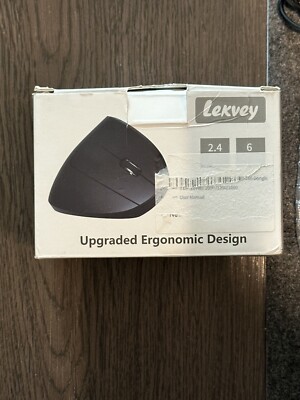 Levkey Upgraded Ergonomic Design Right Handed Mouse 2.4GHz 6-Button w/USB Dongle