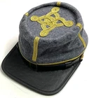 CIVIL WAR CONFEDERATE CSA COLONEL MAJOR INFANTRY OFFICER KEPI FORAGE CAP-XLARGE