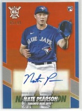 2021 Topps Big League Baseball Nate Pearson Opening Act Auto OAA-NP Orange 65/99