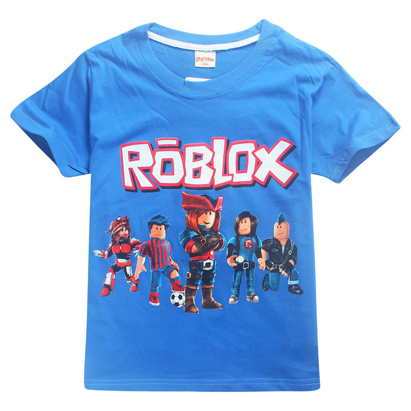 Roblox Boys Girls Kids Cartoon Short Sleeve T Shirt Tops Casual Summer Costumes Ebay - michael jordan roblox shirt