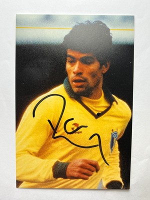 Autograph RAI-49 Caps BRAZIL-WC94-Raí-Ex-PSG-Sao Paulo-Botafogo-P.Preta ...