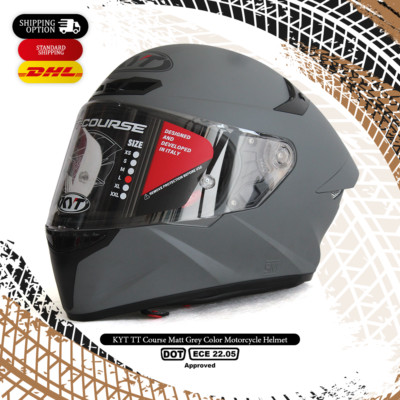 KYT TT Course Matt Grey Color Motorcycle Helmet size XL | eBay