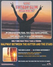 HFBK12 PICTURE/ADVERT 13X11 FAT BOY SLIM : HALF WAY BETTEN THE GUTTER & STARS
