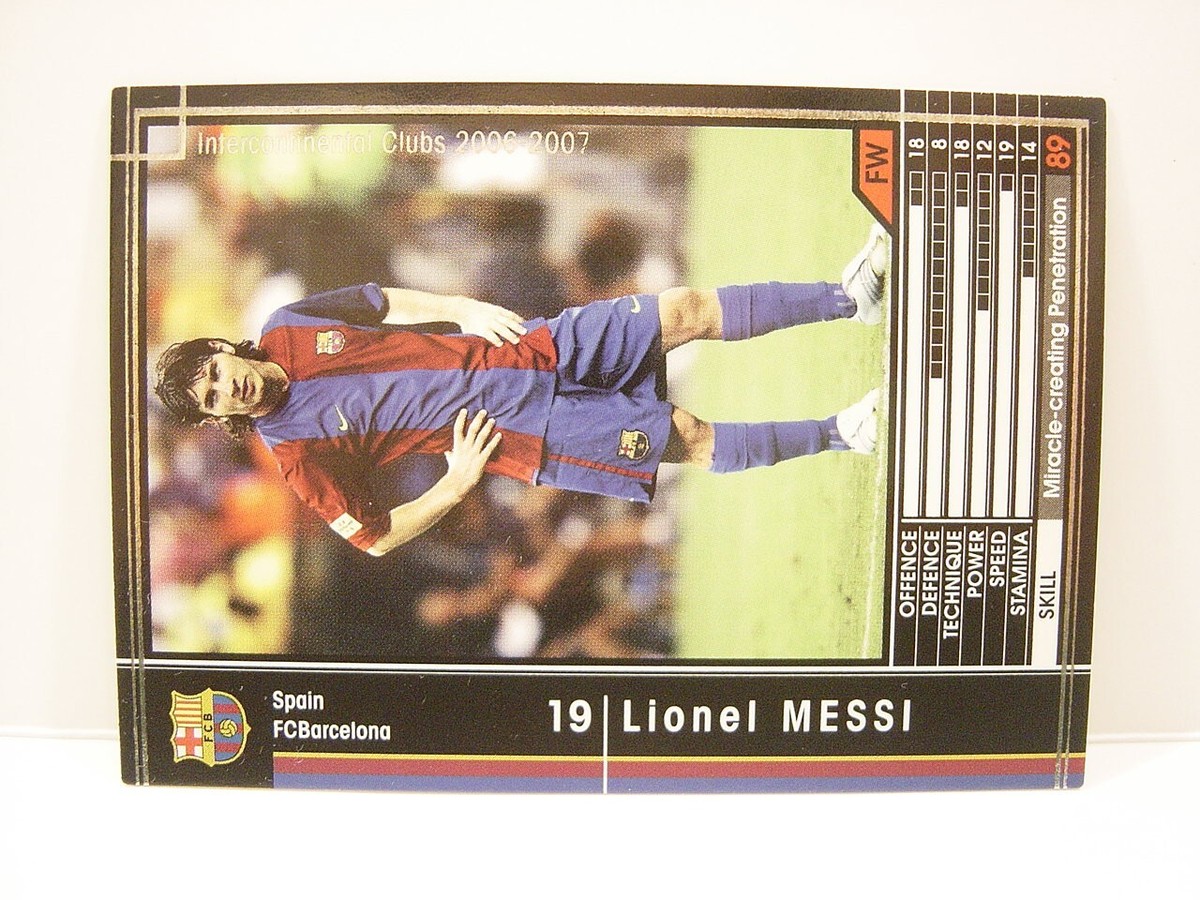 Panini WCCF 2006-07 Lionel Messi No.19 FC Barcelona Spain La