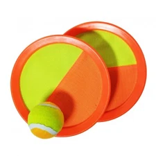 Paddle Catch Ball Set 1-Pack - Toss and Catch Sports Game Set- ORANGE