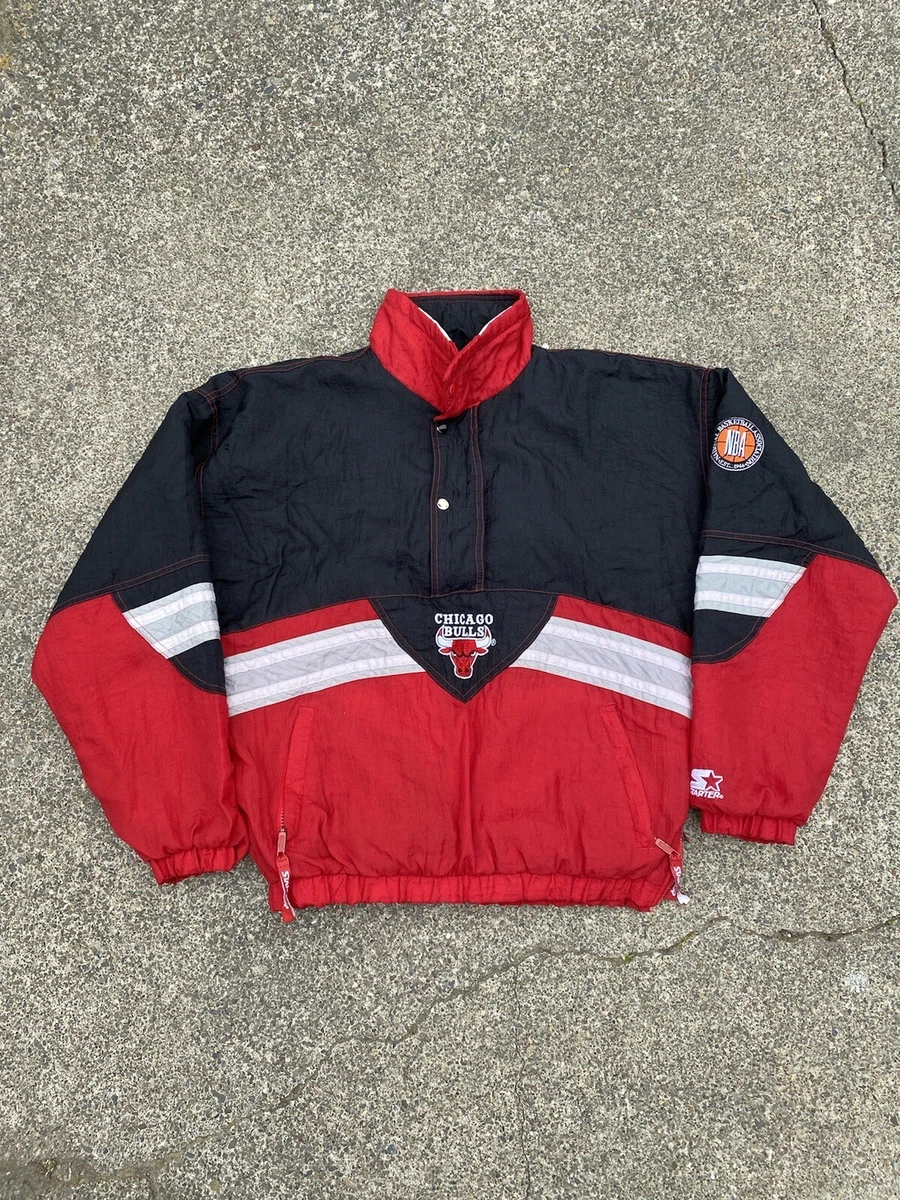 Chicago bulls hotsell pullover starter jacket