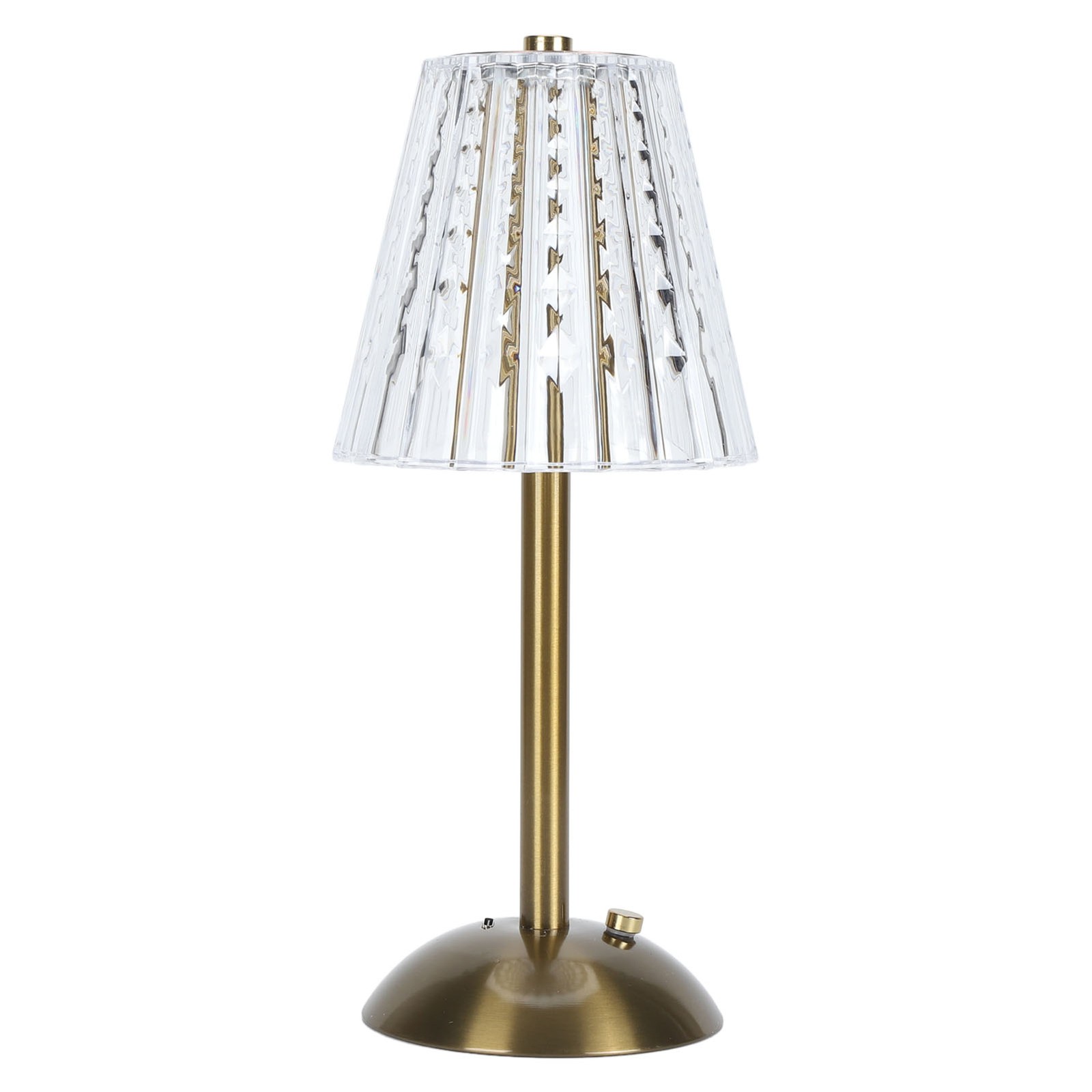 Luxurious LED Table Lamp Stepless Dimmable Touch Control Rechargeable Crystal De