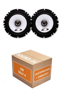 Lautsprecher Boxen Armaturenbrett Alpine SXE-1725 für VW Golf 4 Cabrio 2x Tief-M
