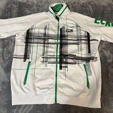Ecko Unltd Mens Track Jacket 3XL White Green ...