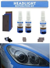 Headlight Restoration Kit Uv Block Clear Coat Sealer Spray Complete Kit