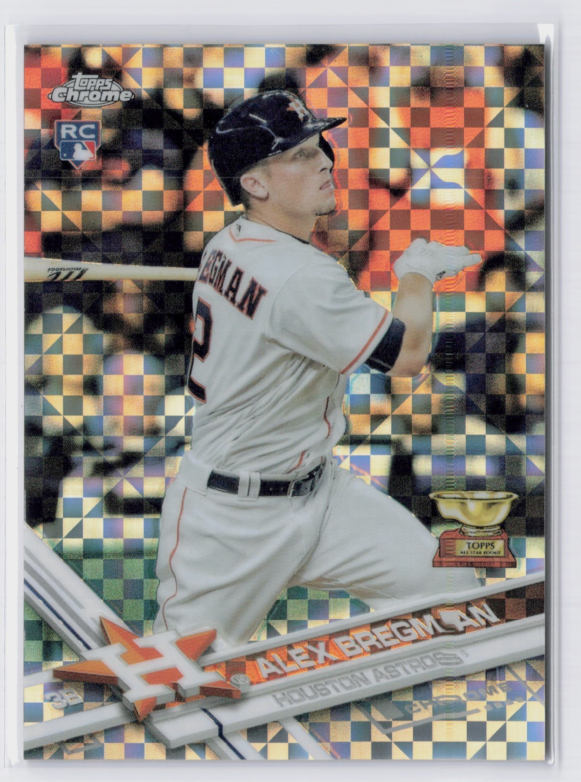 2017 Topps Chrome Alex Bregman #9 X-Fractor (RC) HOUSTON ASTROS