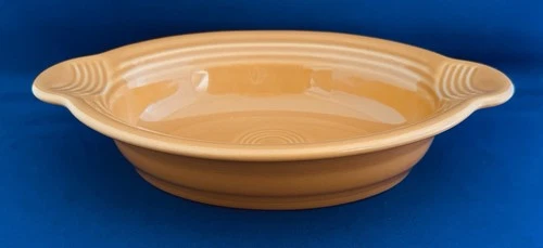FiestaWare HLC Daffodil Yellow Individual Casserole Oval Baking Serving Bowl