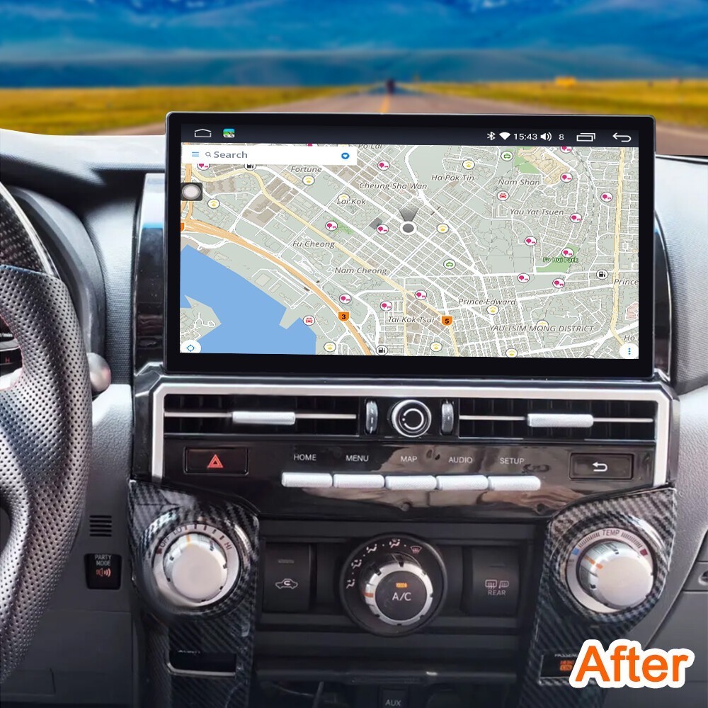 13.3Inch Car Stereo For Toyota 4Runner 2009-2022 Auto Radio GPS Navi Audio Video