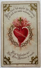 orig. Andachtsbild Heiligenbild antik Andachtsbildchen um 1920 Herz Jesu