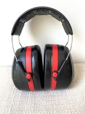 3M PPE H540A Peltor Optime III Ear Muff Ear Defender Headband Black- Red