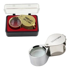 NEW 30X Jewelers Loupe Magnifier Jewelry Coin Loop Magnifying Glass Eye Pocket
