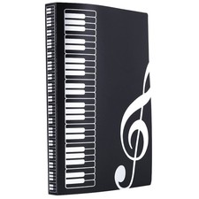 Music Sheet File Paper Documents Storage Folder Holder Plastic.A4 Size,40 Poc...