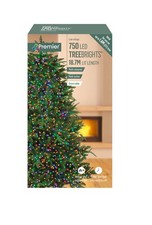 Image of 750 LED Christmas Tree Lights 6ft Tree Multi Action Cluster Timer Multi Coloured