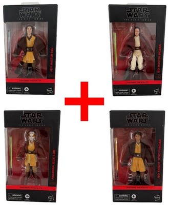 Star Wars The Black Series The Acolyte Jedi Master Indara Actionfiguren, 4er-Set