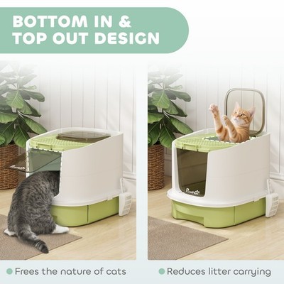 Moderne Katzentoilette mit Top Exit und Desodorierungssystem