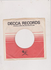 DECCA RED/WHITE 7 IN COMPANY SLEEVE