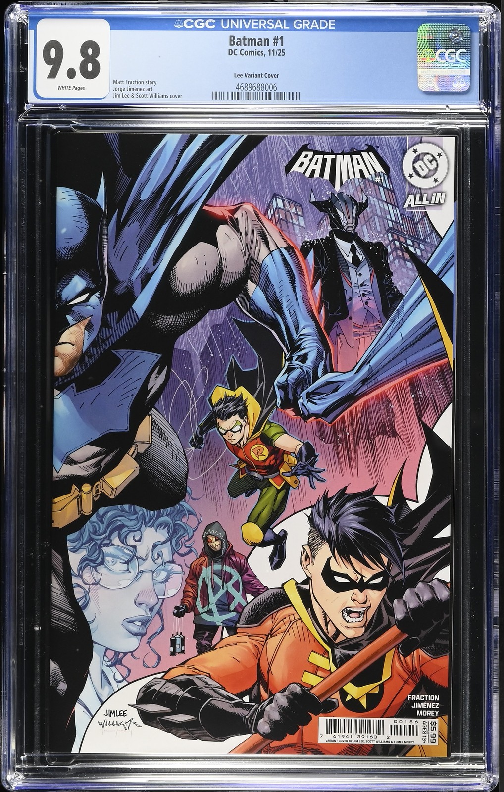 Batman 1 CGC 9.8 Jim Lee Variant Cover