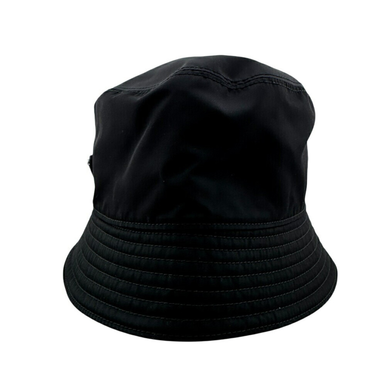 PRADA 2HC137 RE-NYLON Triangle Bucket Hat, Black, Men's GZl1f7vq thumbnail 3