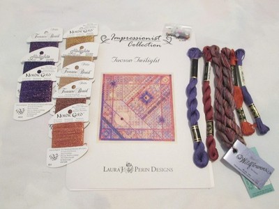 TUCSON TWILIGHT-LAURA PERIN-NEEDLEPOINT PATTERN-THREADS/EMBELLISHMENTS