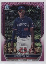 2023 Bowman Chrome Prospects Fuchsia Shimmer Refractor /199 Hendry Chivilli 7c7
