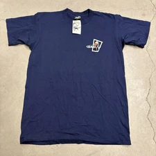 Vintage 90s AND1 Shirt Men’s Large Navy Blue USA Made Streetwear Graphic Logo