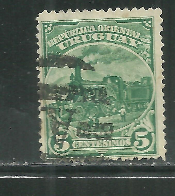 URUGUAY 112 USED LOCOMOTIVE ISSUE OF 1895-99