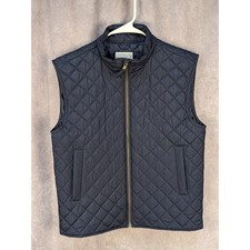 Crewcuts JCrew Boy Navy Blue Quilted Puffer Vest XXL 14 16 Zip Up Outerwear-C229