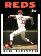 Ron Robinson 1986 Topps #442 Cincinnati Reds MLB READ FREE SHIPPING AutographDen