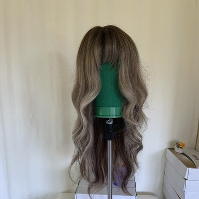 Lace Front Bionic Silk Top Brown Wave SWLC3177-2BR24-A Loni C+ Synthetic Wig DWY