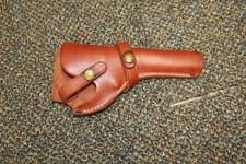 Vintage Used Brauer Bros H20 Leather Holster Right Hand OWB Revolver