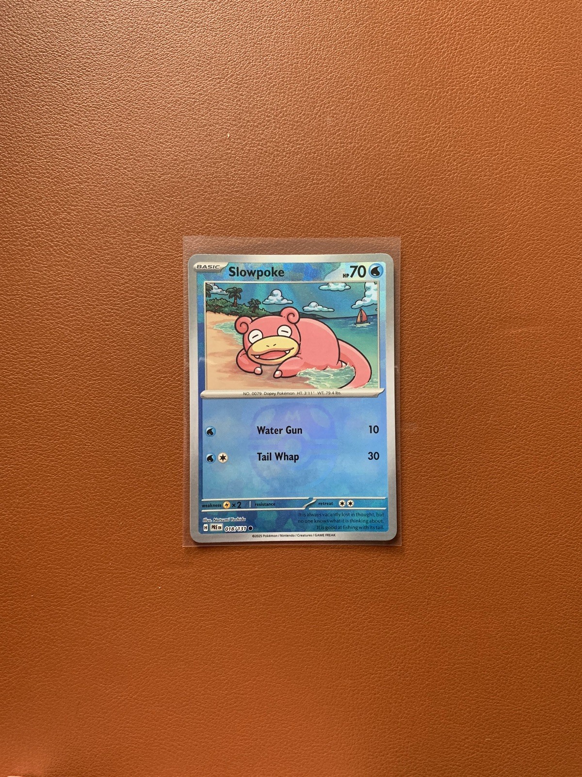 Slowpoke 018/131 Master Ball Pattern Holo Prismatic Evolutions Near Mint Pokemon