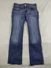 Ariat Jeans Women's 29L Boot Cut Low Rise Rancher Western Cowgirl Denim Blue