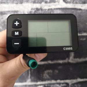 E-Bike Display C300S Schwarz mit Bedientasten, Modell C300S, Display Llobe City