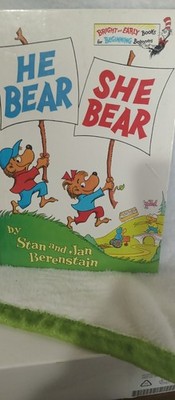 Stan & Jan Berenstain He Bear, She Bear HC 1974 Random House Bright & Early