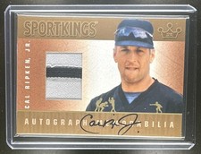 2010 Sportkings Series E Cal Ripken Jr Auto / MEM Gold