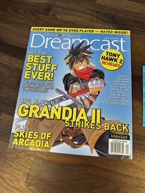 Sega Dreamcast Magazine Issue 10 Grandia II Skies of Arcadia Holiday 2000 w/CD