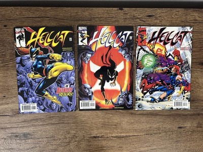 HELLCAT # 1 2 3 Complete 2000 Marvel Series Set Run - Norm Breyfogle Art VF Lot
