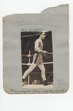 Peter Kane & Lionel Gibbs Signed Album Page 1938 / Autographed Champion Boxers