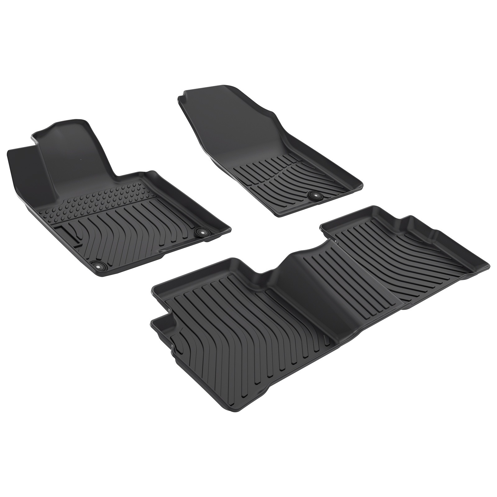 Floor Mats 2 Rows Liners For 2023-2025 Kia Sportage TPE Rubber All Weather