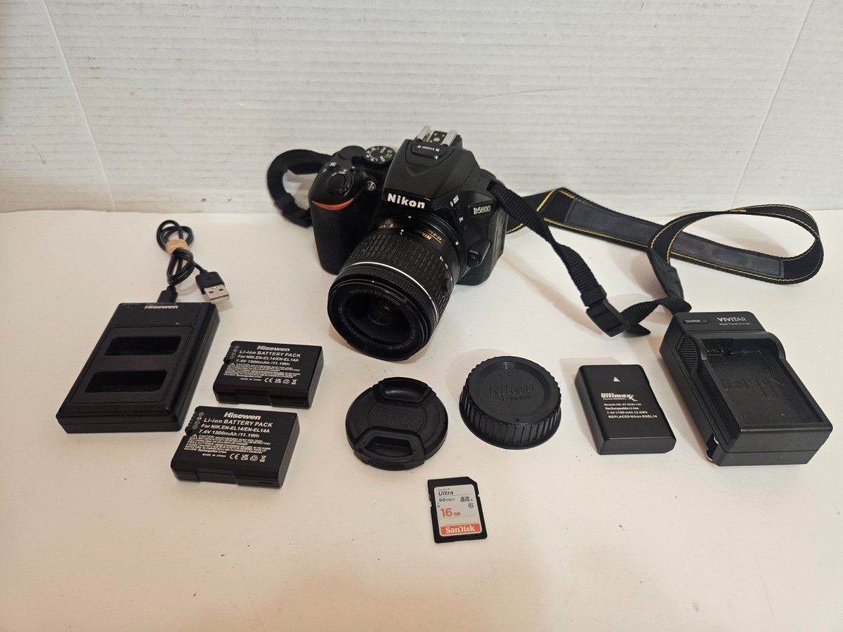 Nikon D5600 DSLR Digital SLR Camera with Nikkor DX VR 18-55mm Lens