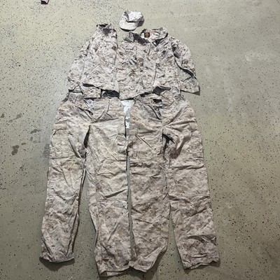 3x USMC UNIFORM SET- MCCUU - DESERT MARPAT - Small Long 